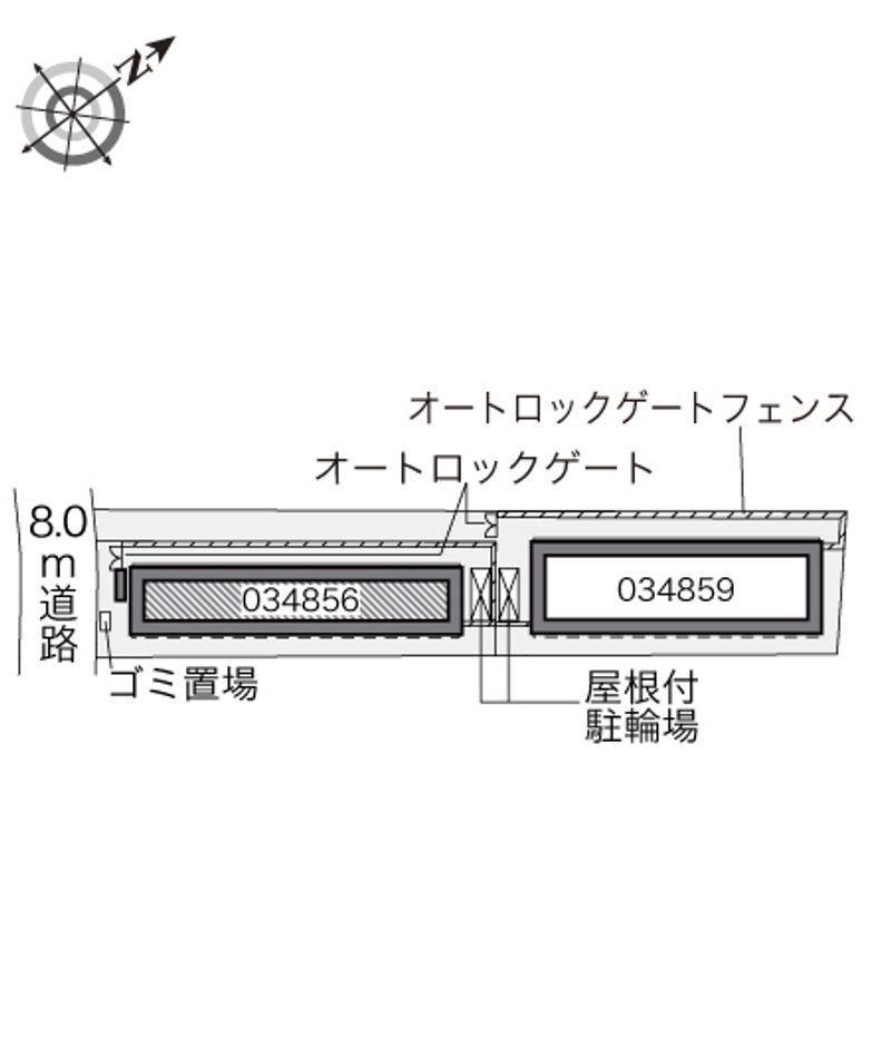 レオパレス芦花公園Ⅱ 配置図
