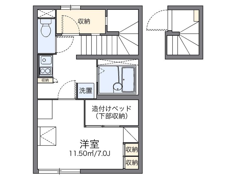 レオパレス入ノ郷 間取図