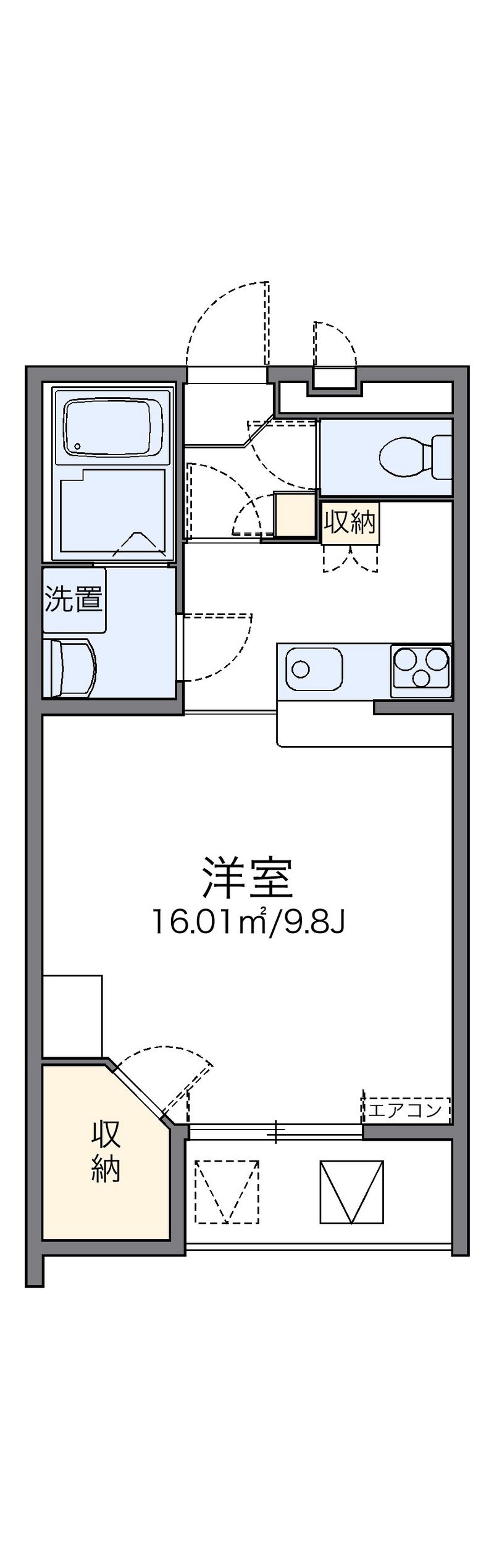 レオパレスα 間取図