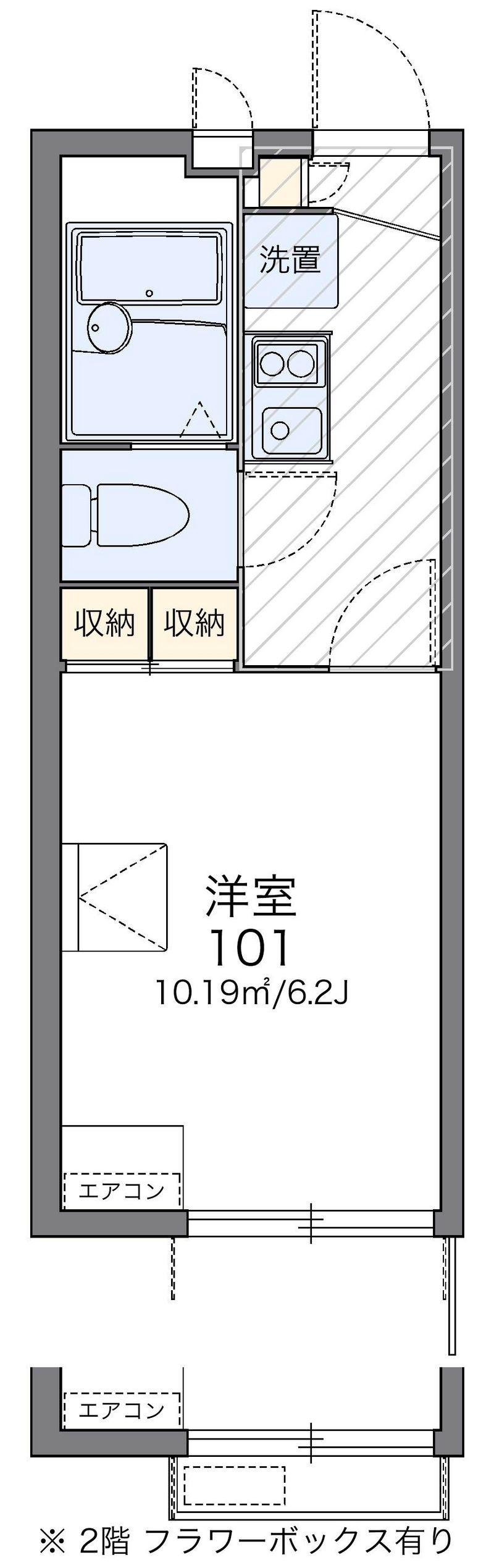 レオパレスカームヴィラ 間取図