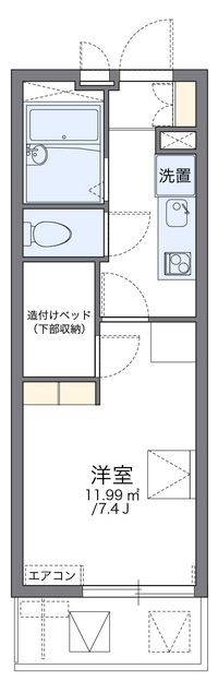 レオパレスニュートリノミラージ 間取り図