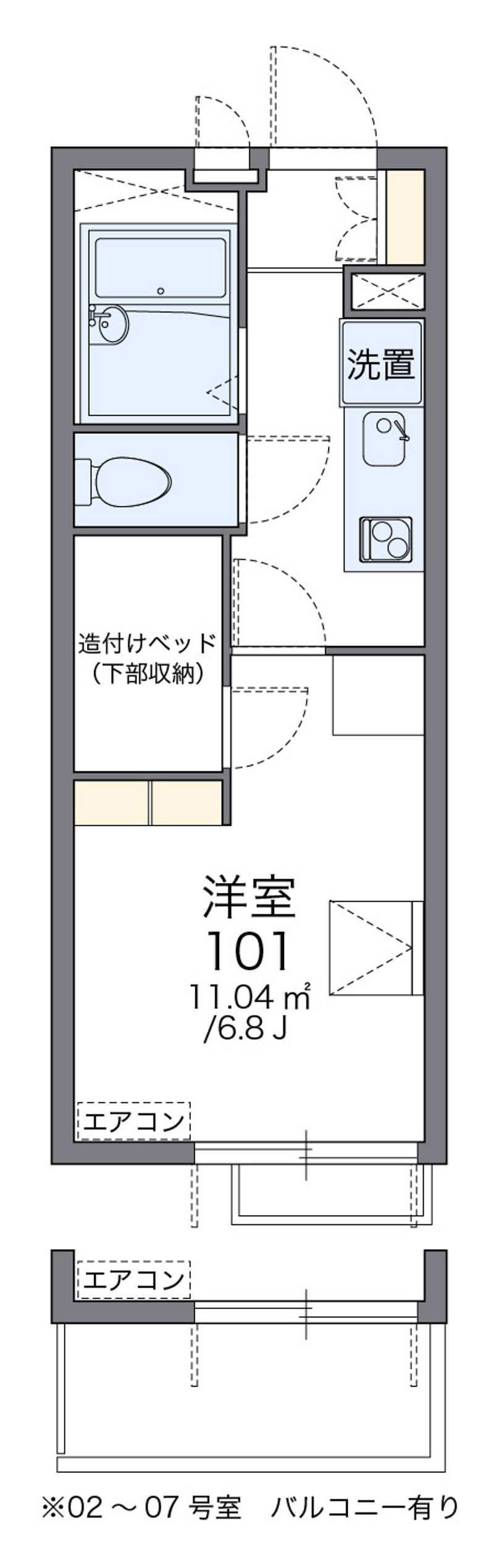 レオパレス常盤台 間取図