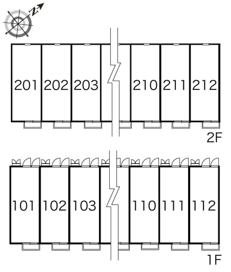 レオパレスサンハイツ　イトウ 間取り配置図