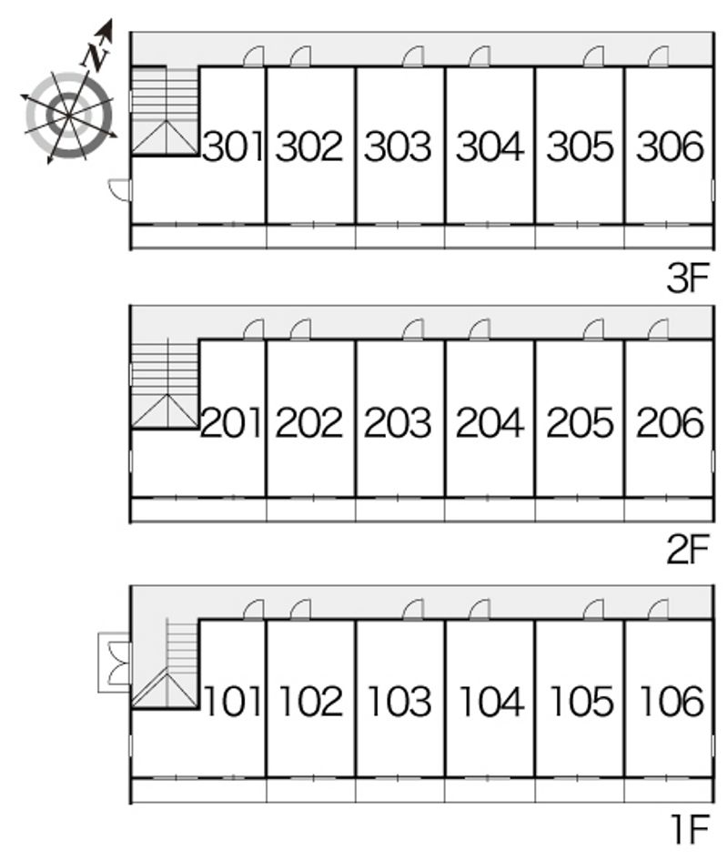 レオパレスプランドール 間取配置図