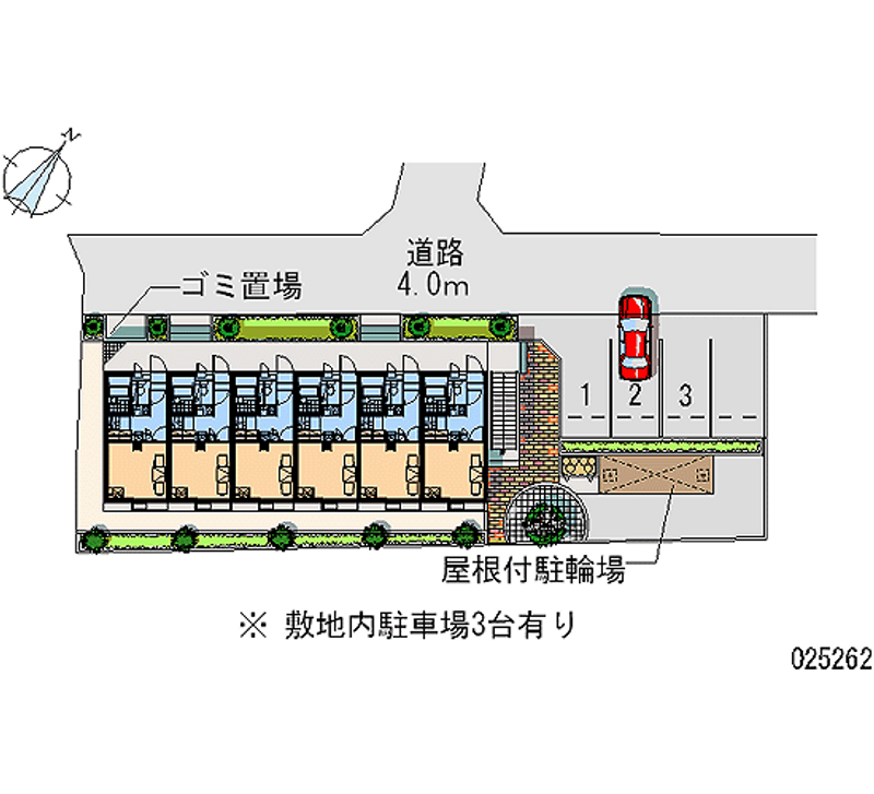 レオパレスジュネス 月極駐車場