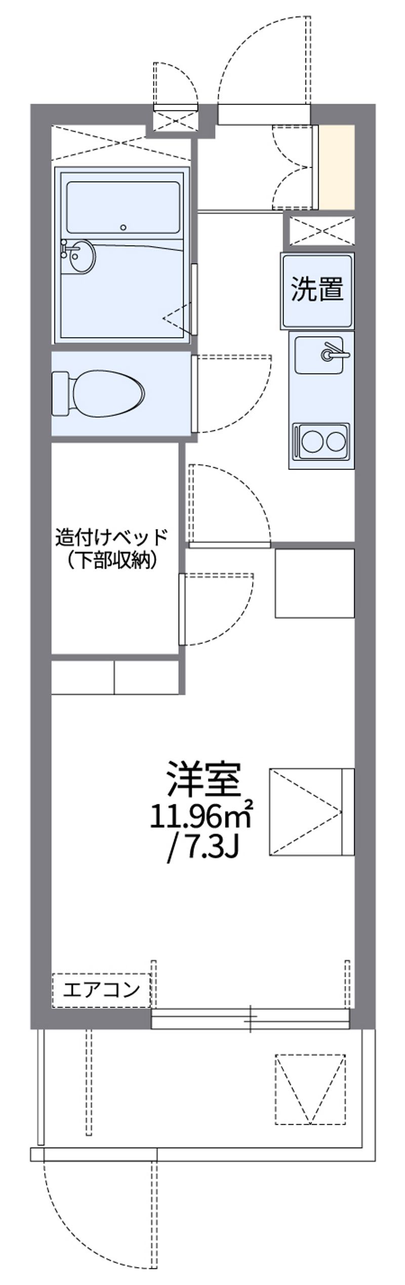 レオパレスＣＨＩ　ＹＯ 間取り