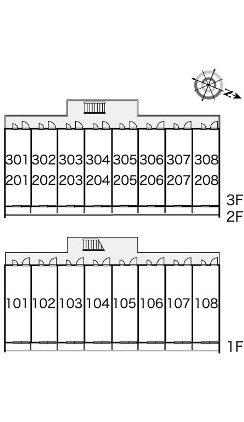 レオパレスかぬま 間取り配置図
