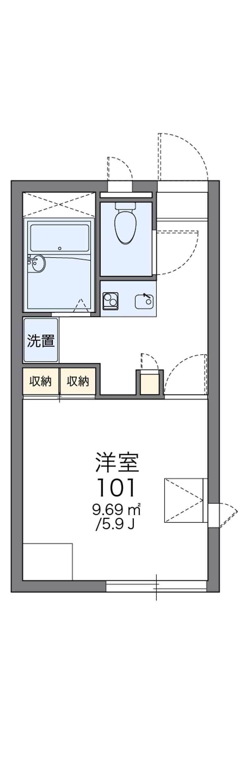 レオパレスピボットハイムＣ 間取図