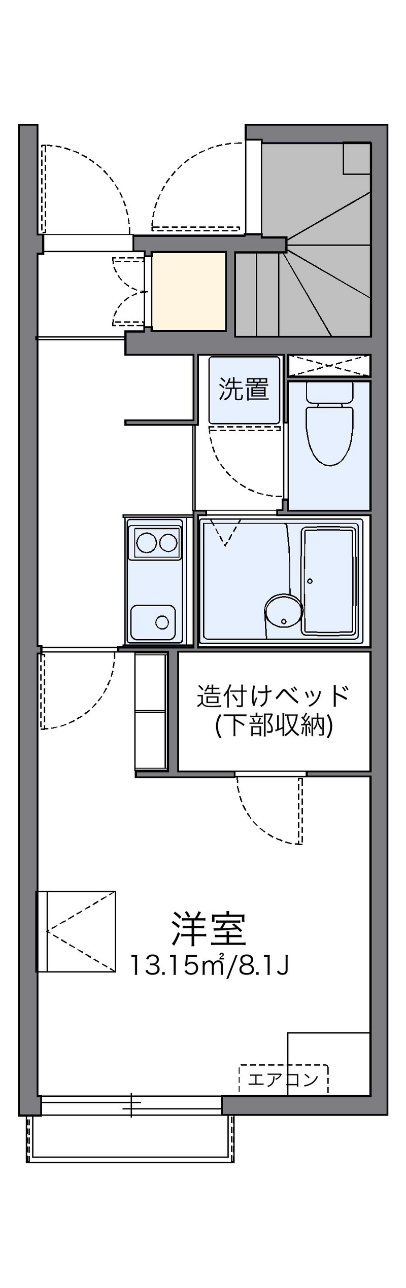 レオネクストデュオ大橋 間取図