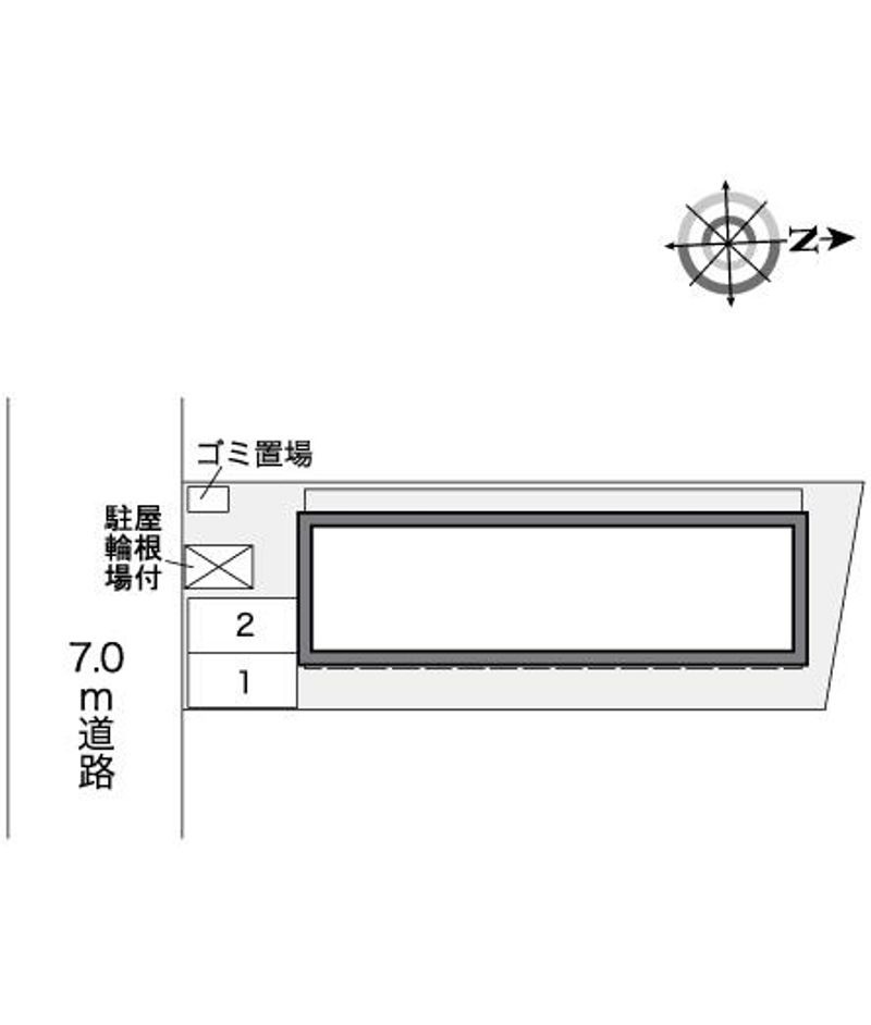 レオパレスヴィラ中村公園 配置図