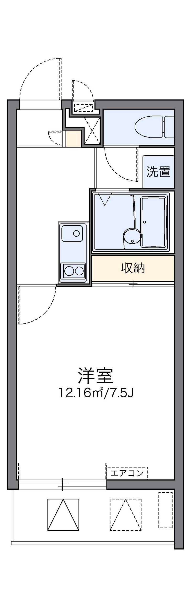 レオパレスマイン 間取図
