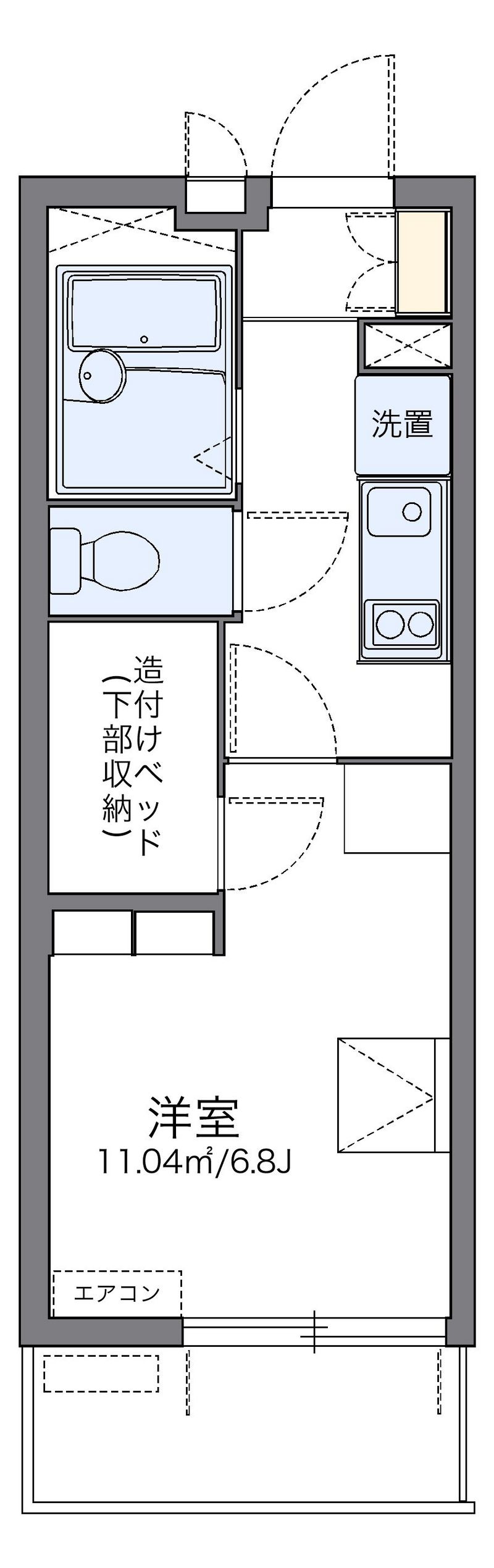 レオパレスハートポート 間取り