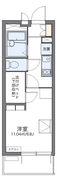 レオパレスハートポート 間取り図