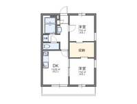 レオパレスはなみずき壱番館 間取り図