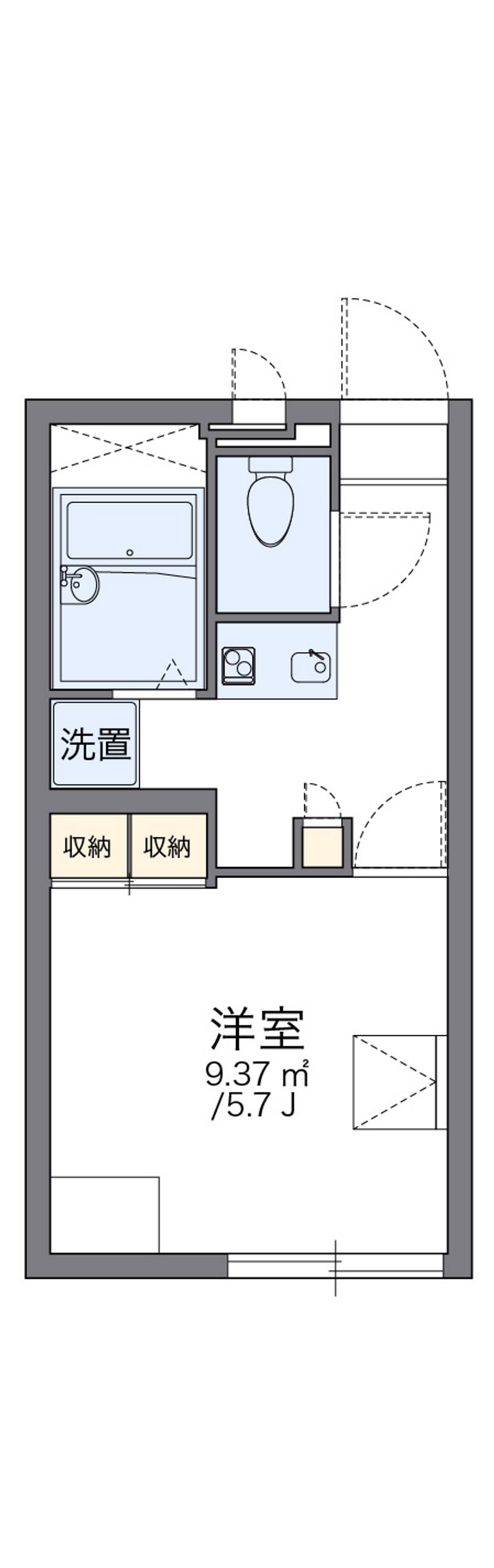 レオパレスあかり 間取図