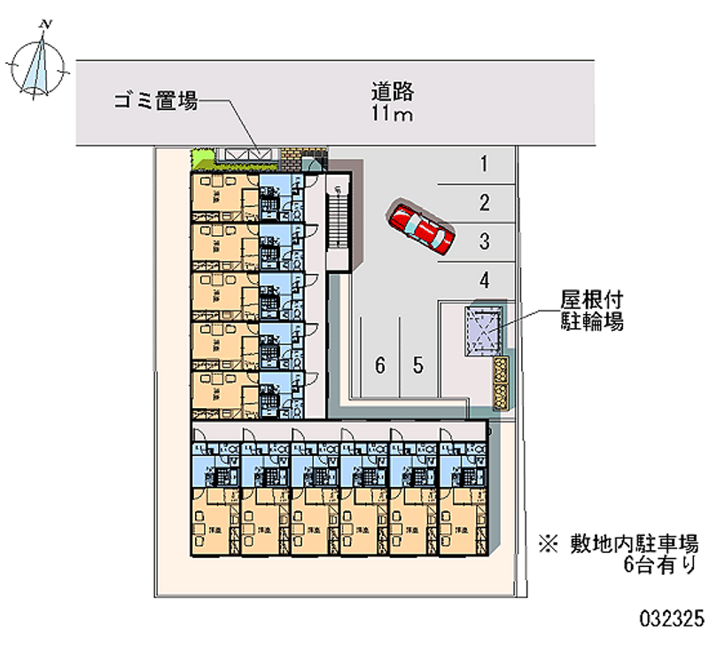 レオパレスドリームイン　３０ 区画図