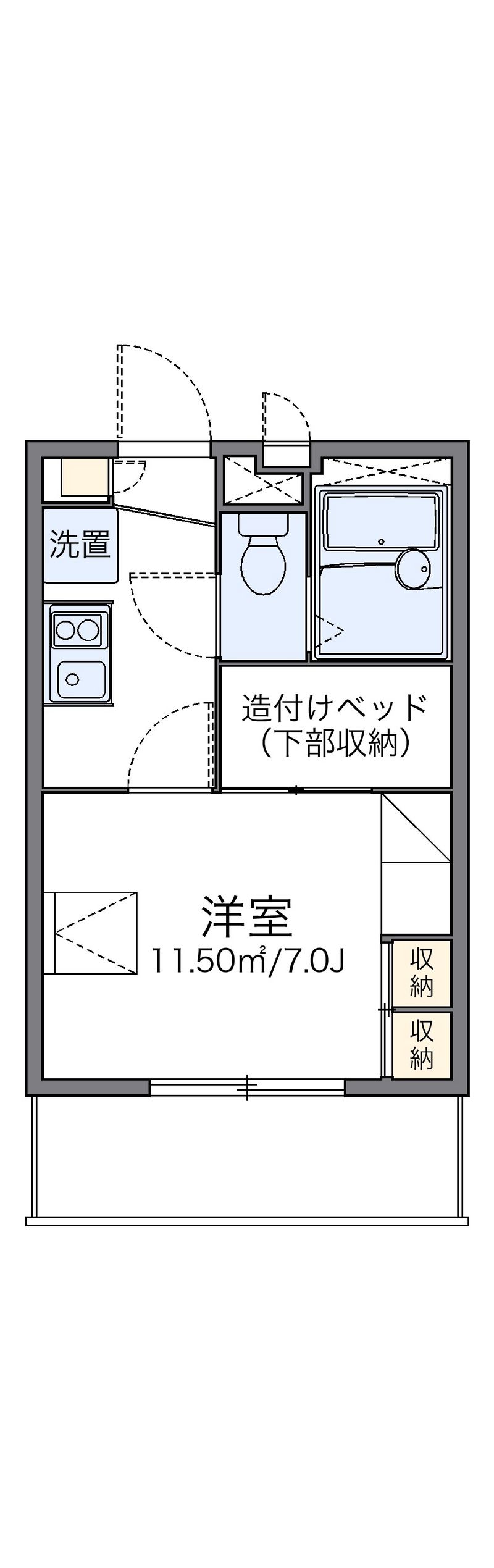 レオパレスゆう 間取図