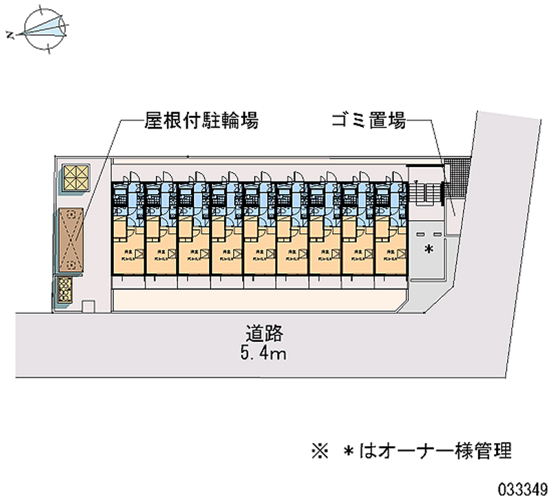 レオパレス武蔵野第２ 区画図