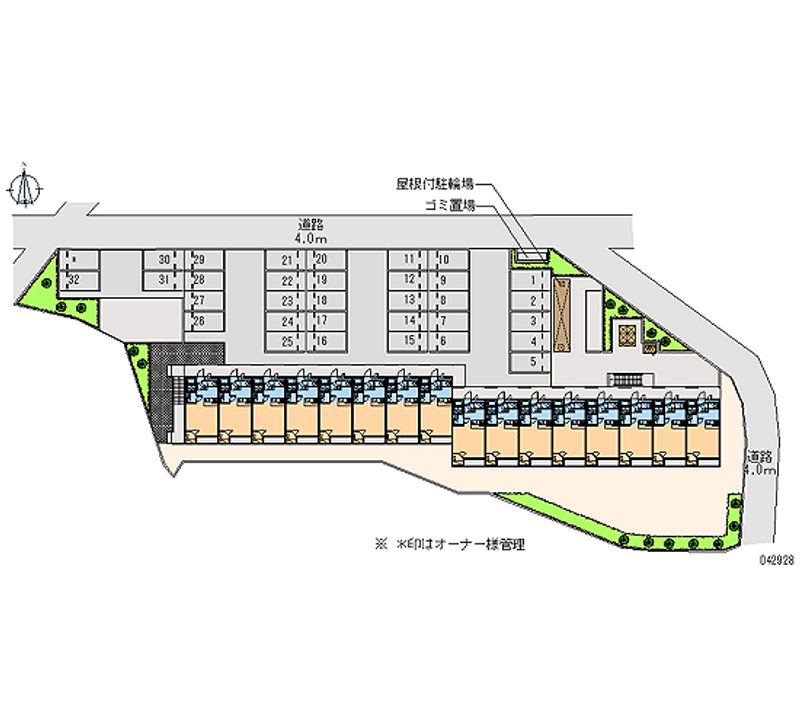 レオパレスドリームⅡ 月極駐車場