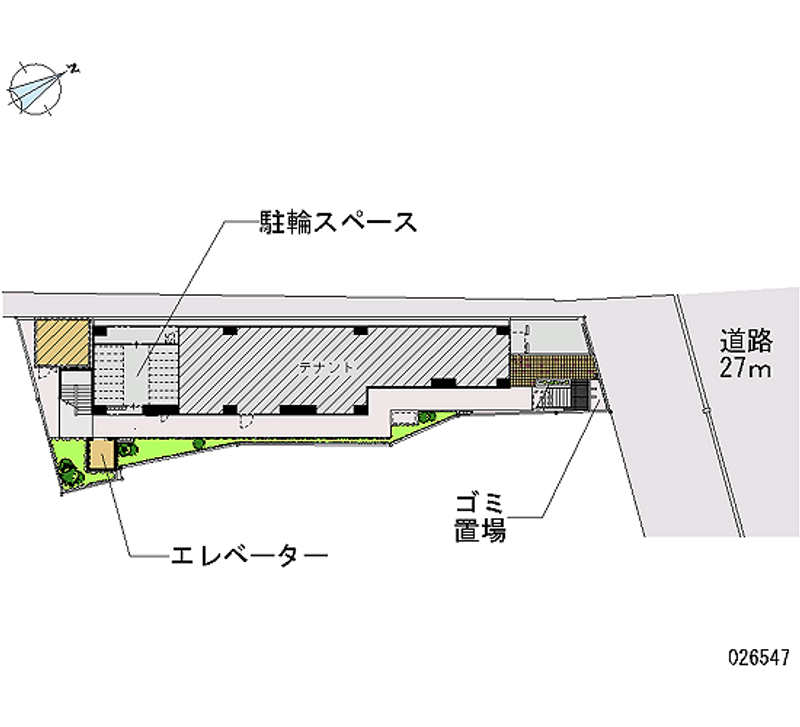 レオパレスアストラーレ茶屋町東 区画図
