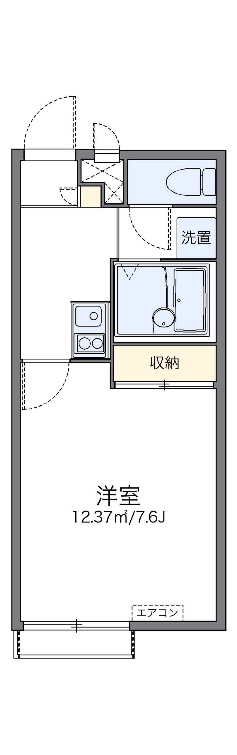 レオパレスひまわり 間取図