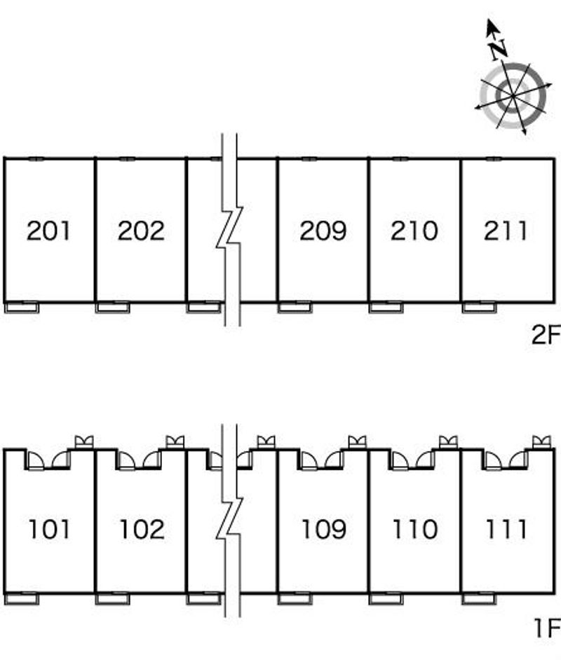 レオパレスベルダカーサ 間取配置図