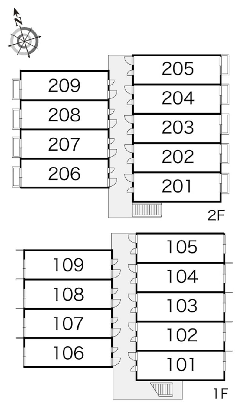 レオパレスさくら 間取配置図