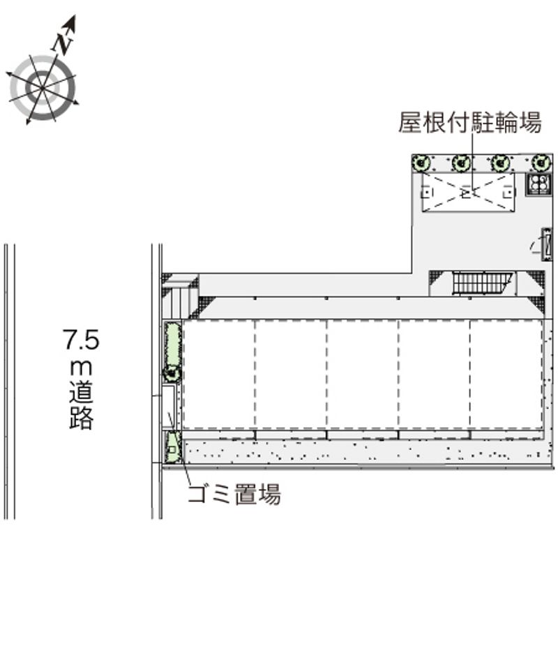 レオパレスアプリコット 配置図