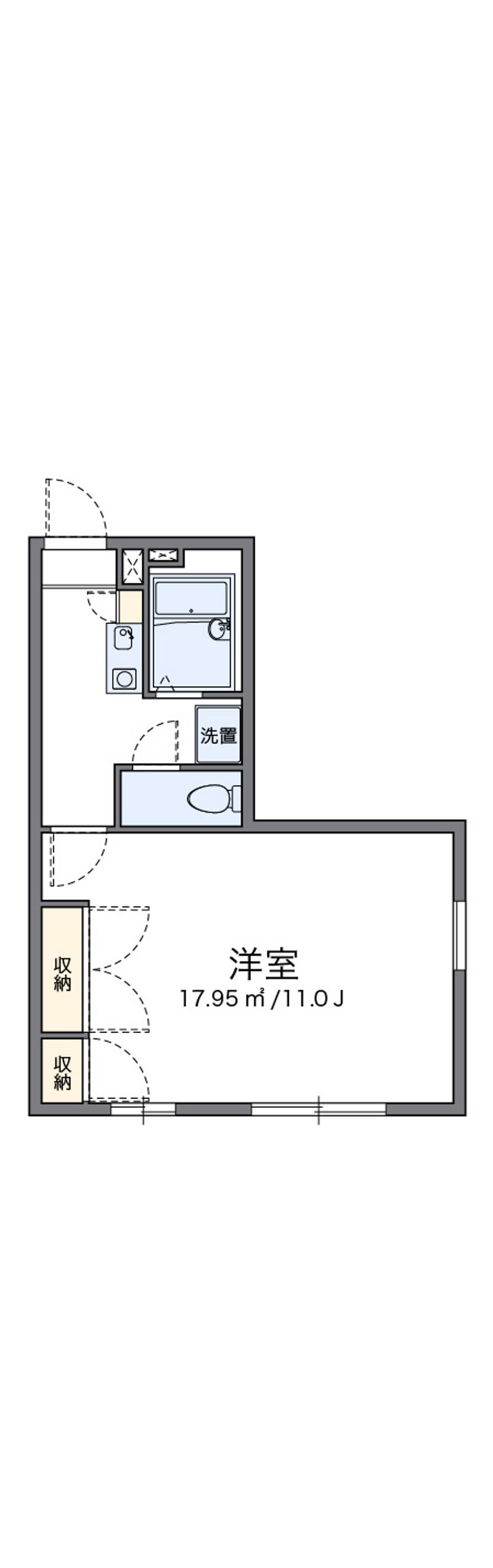 レオパレスＮＯＧＩ−Ｂ 間取図