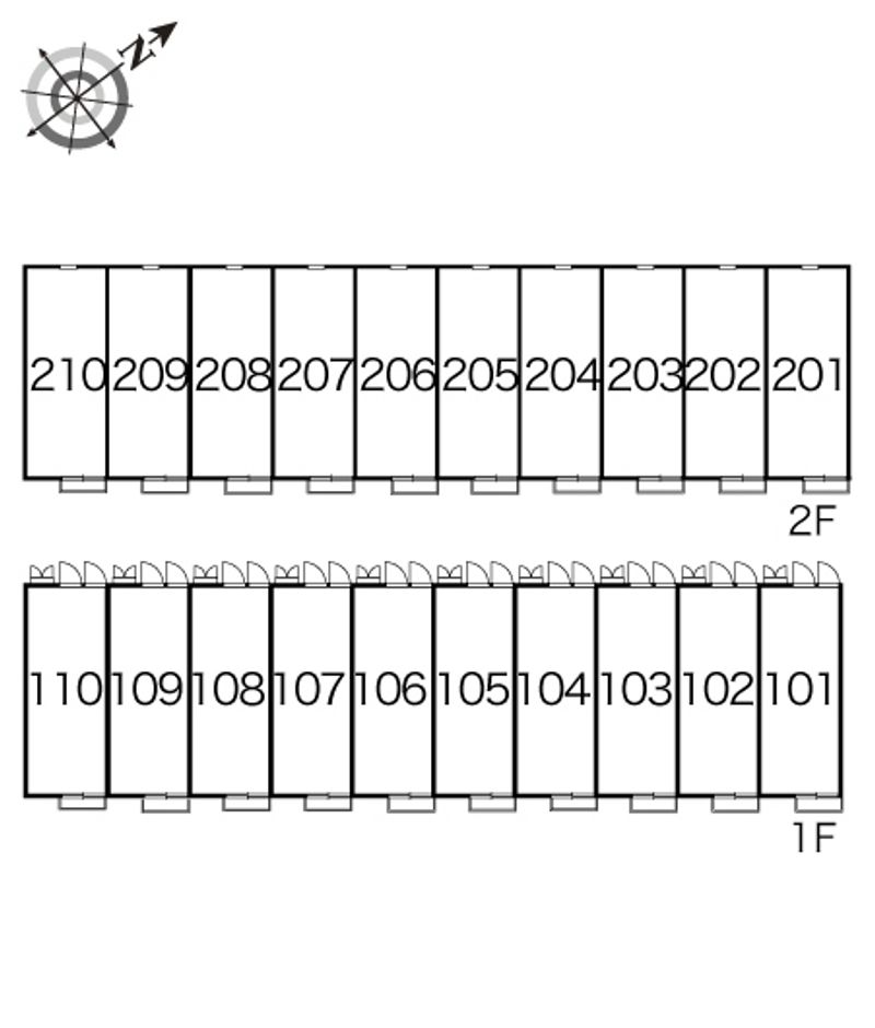 レオパレスシュッドプロスペール 間取配置図