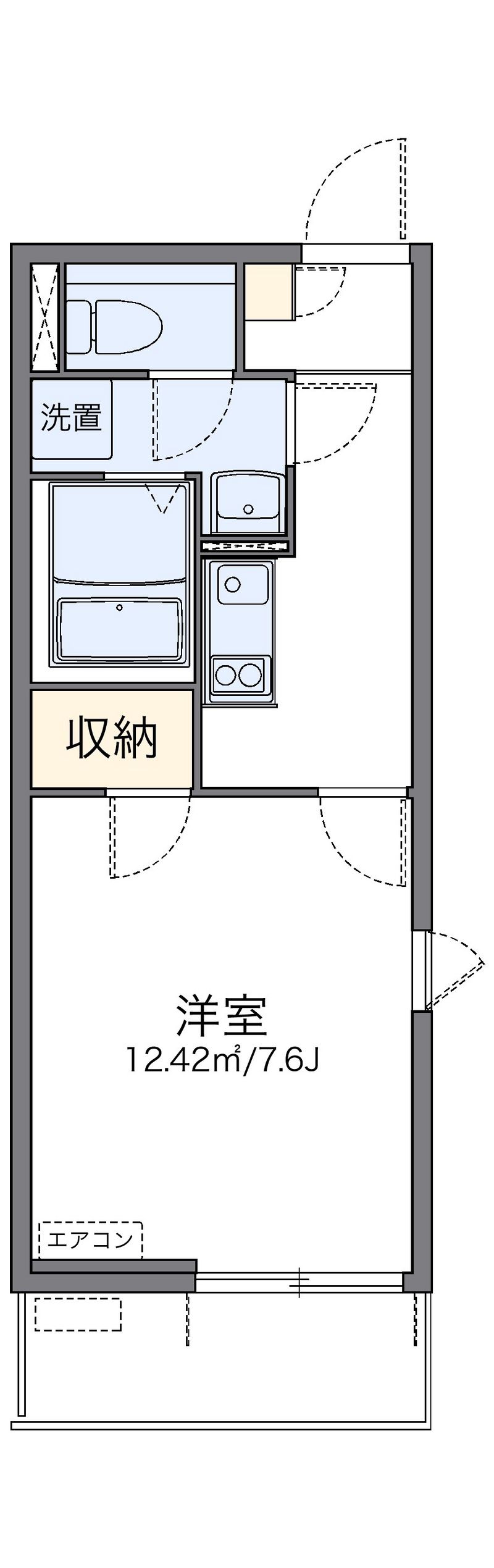 レオネクストＮａｋａｊｙｕ 間取図
