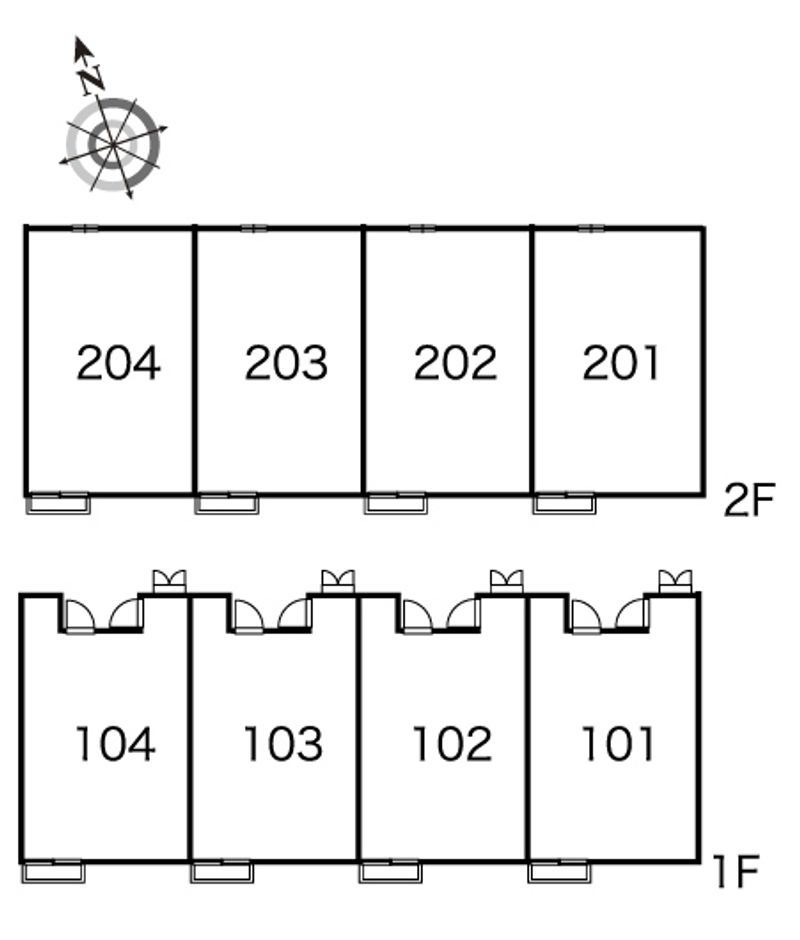 レオパレスＭＯＯＮ　ＡＸＩＳ 間取り配置図