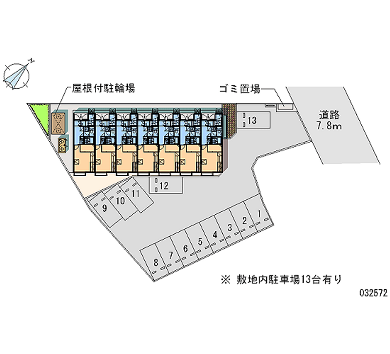 レオパレスプレミール 月極駐車場