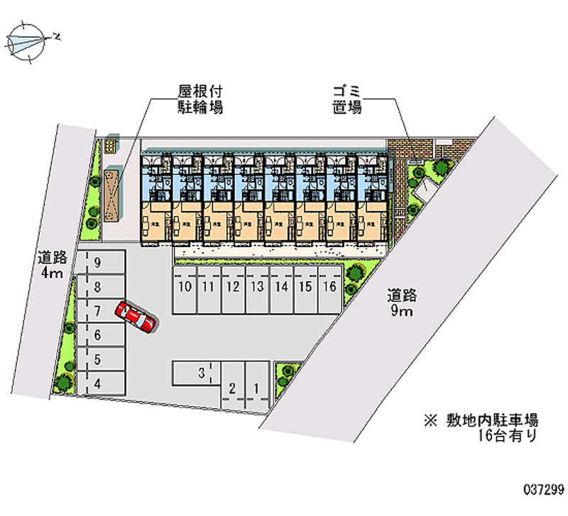 レオパレス桜ｅｂｉｓｕ 月極駐車場