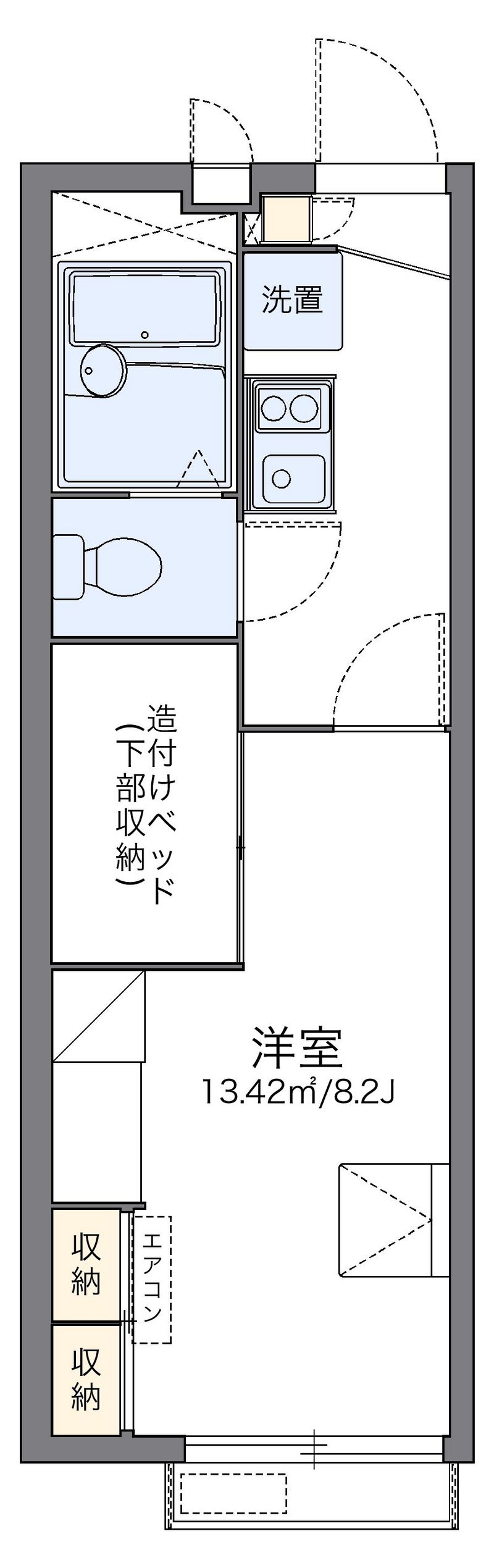 レオパレスオータム　Ⅴ 間取図
