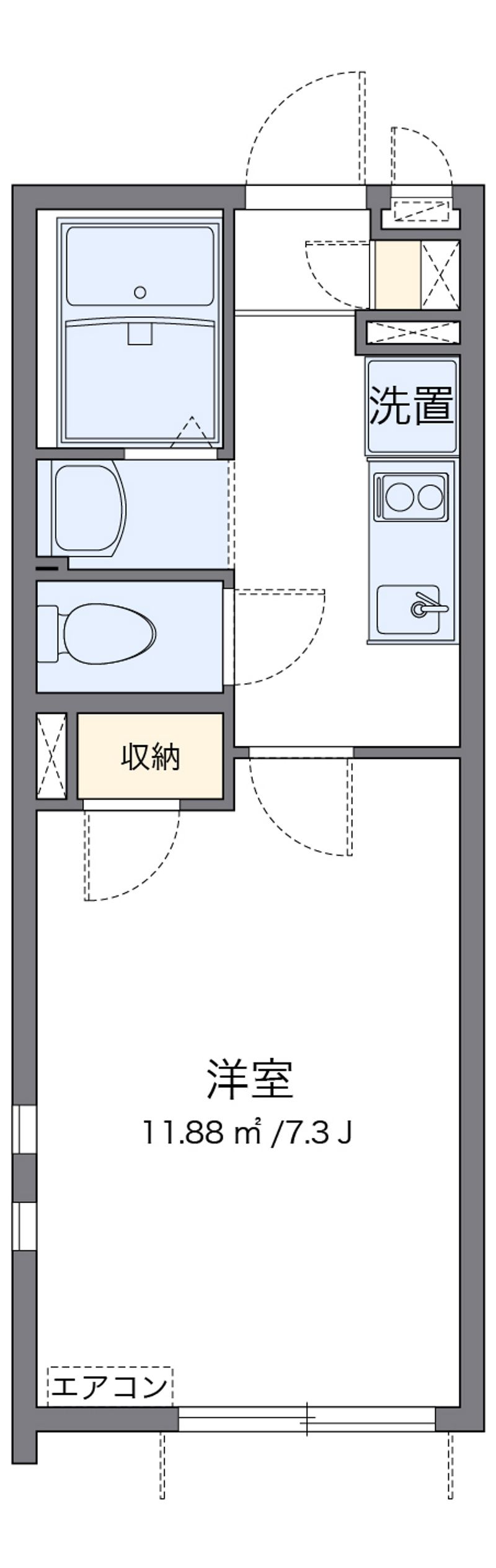 クレイノＢＬＵＥⅢ 間取り