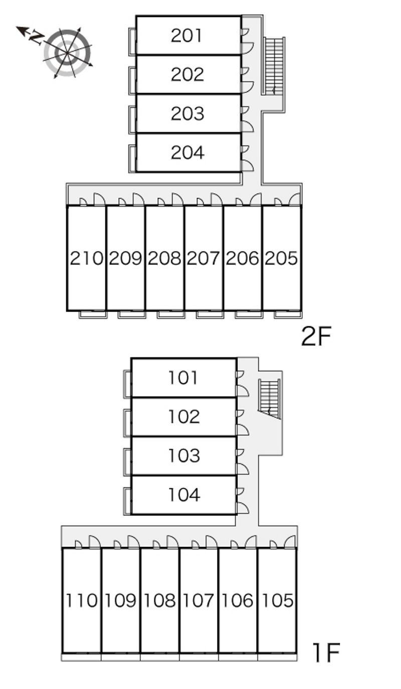 レオパレスＳＡＮＷＡ 間取り配置図