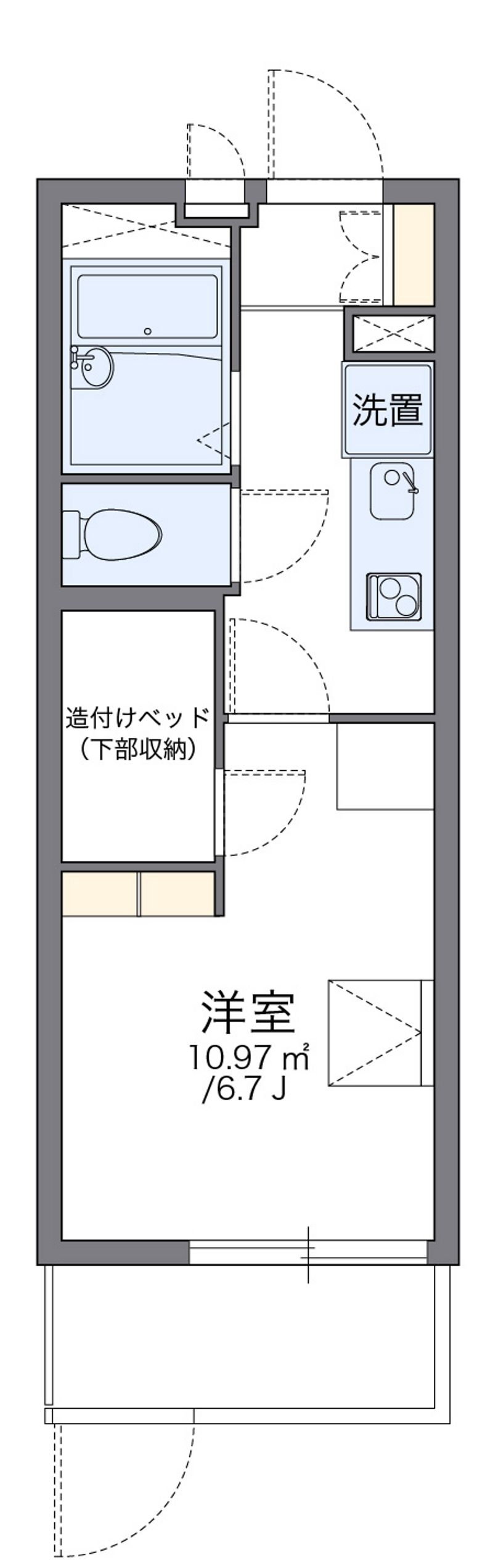 レオパレス阪急塚口 間取り