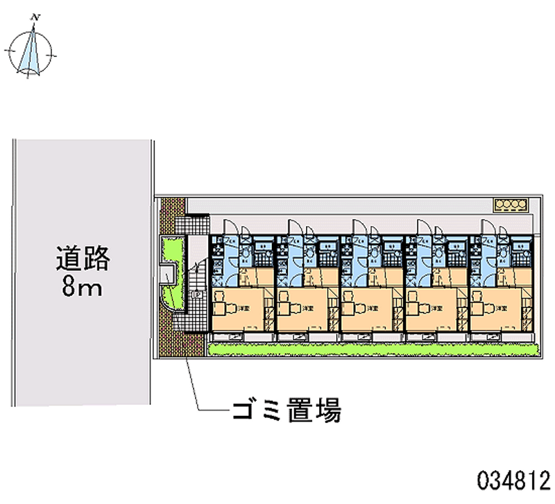 レオパレスクレール方丈 区画図
