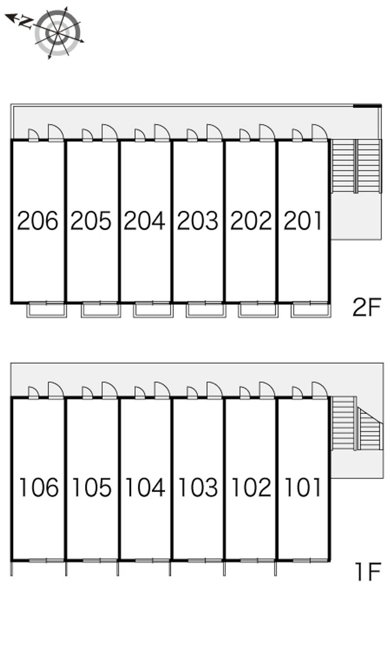 レオパレスミオン 間取配置図