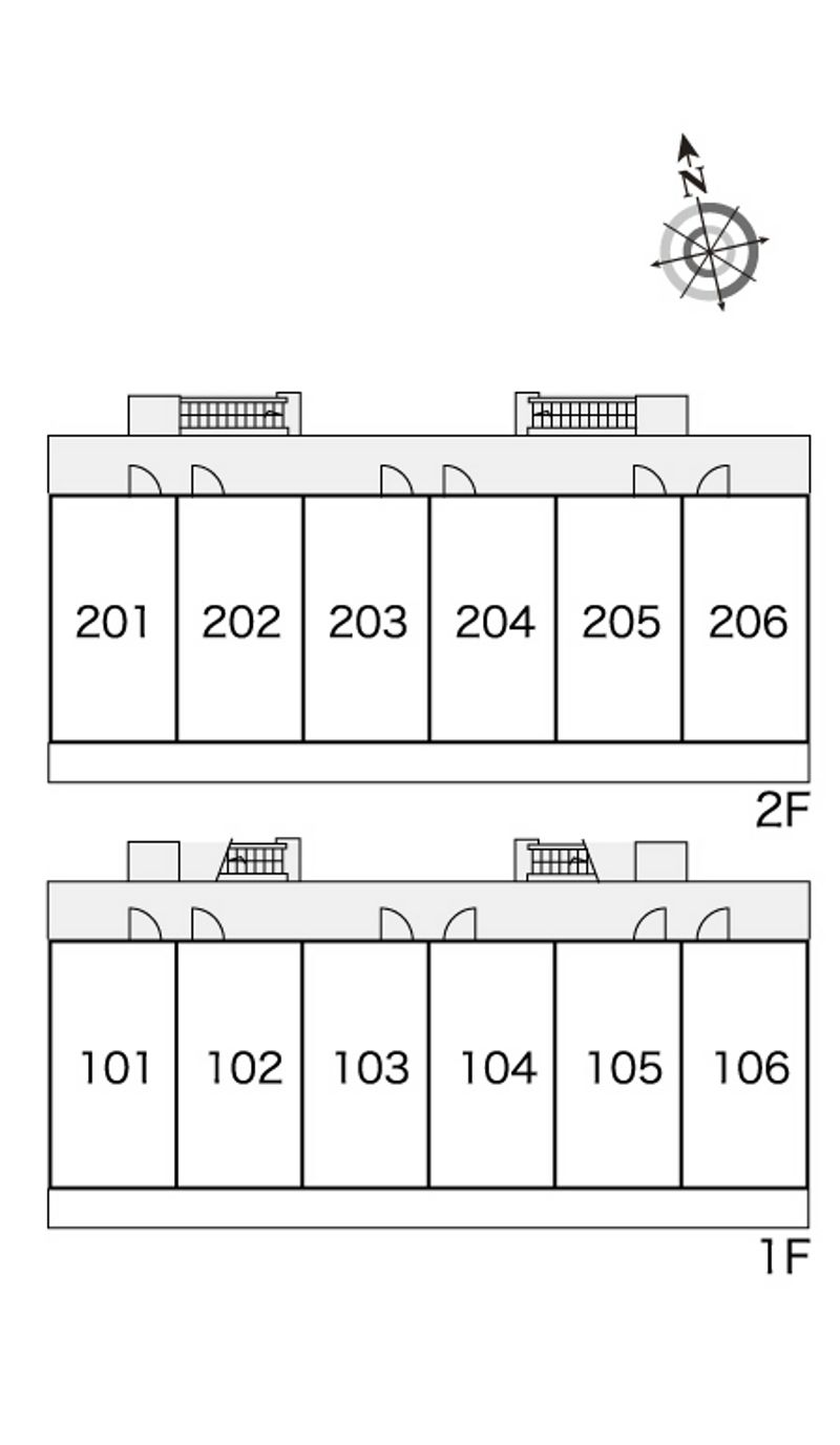 レオパレスミライ 間取配置図