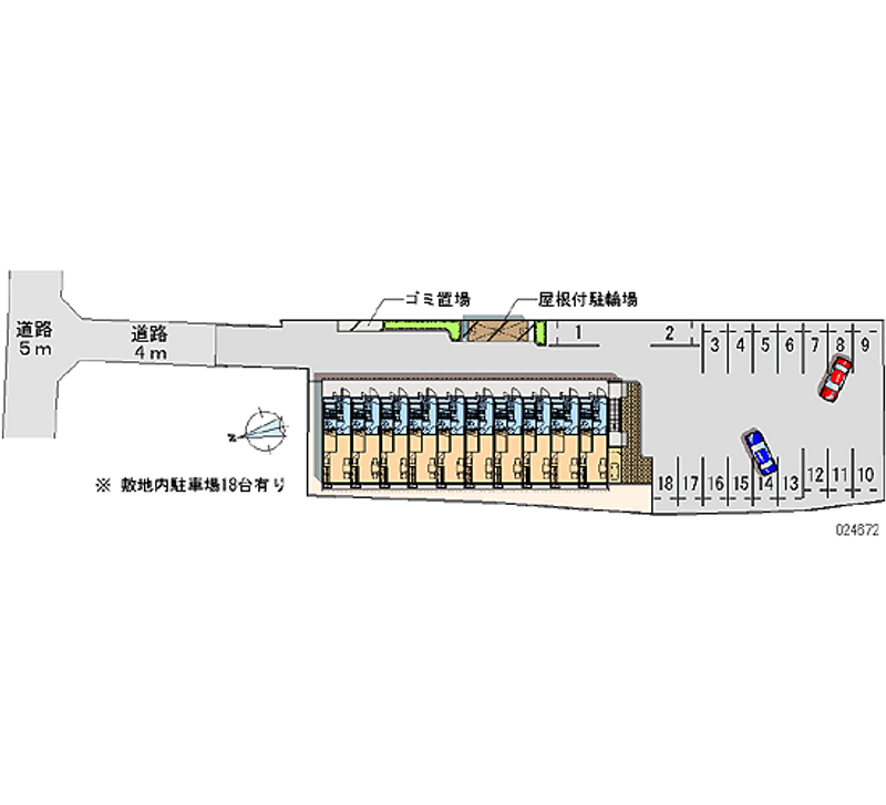 レオパレスクレール倉吉 月極駐車場