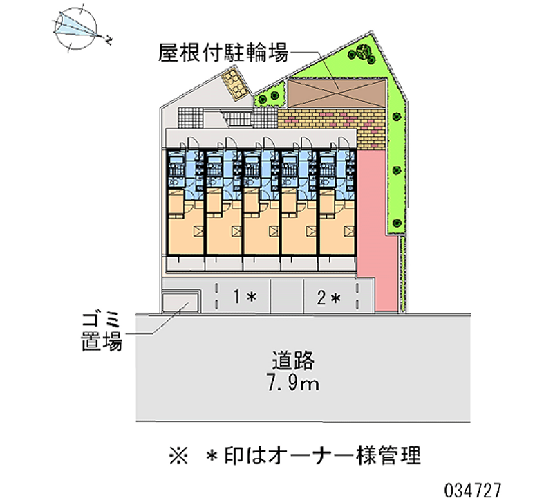 レオパレスイーズプレイス 区画図