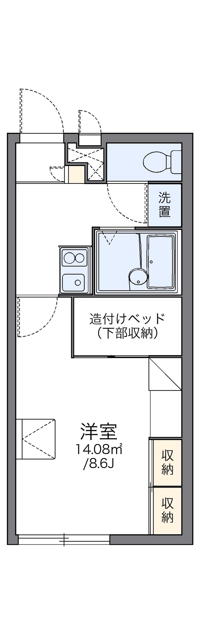 レオパレスＴＵＳＩＭＡ 間取図