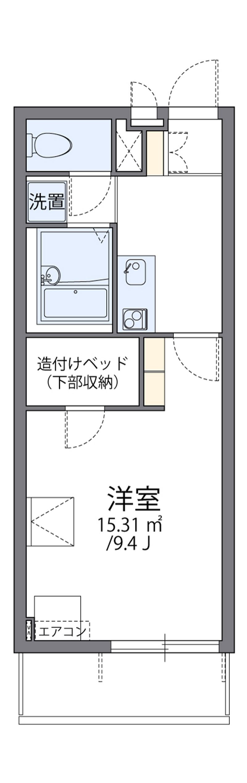 レオパレス宇都宮南 間取図