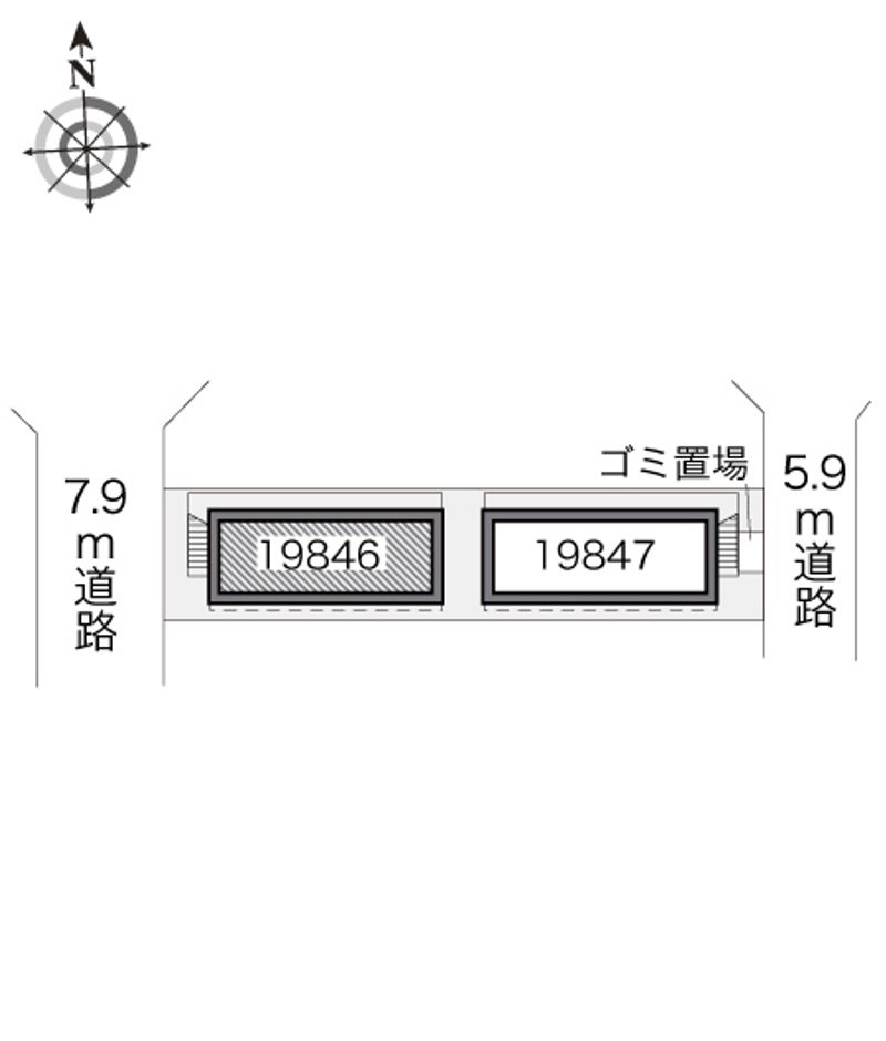 レオパレスシティパルⅠ 配置図