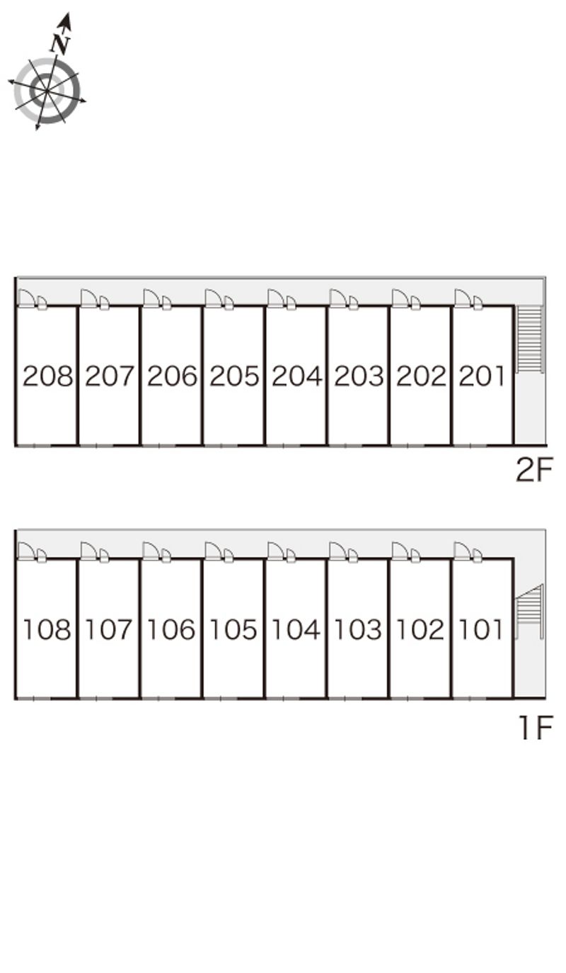 レオパレスグリーンウッド 間取配置図