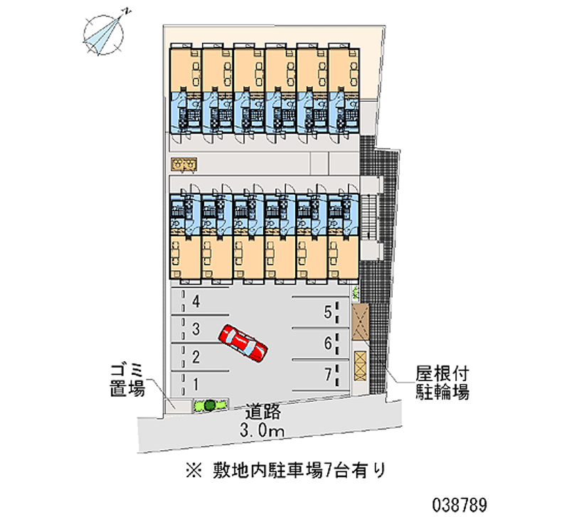 レオパレスＫＯＺＡＫＡ８ 月極駐車場