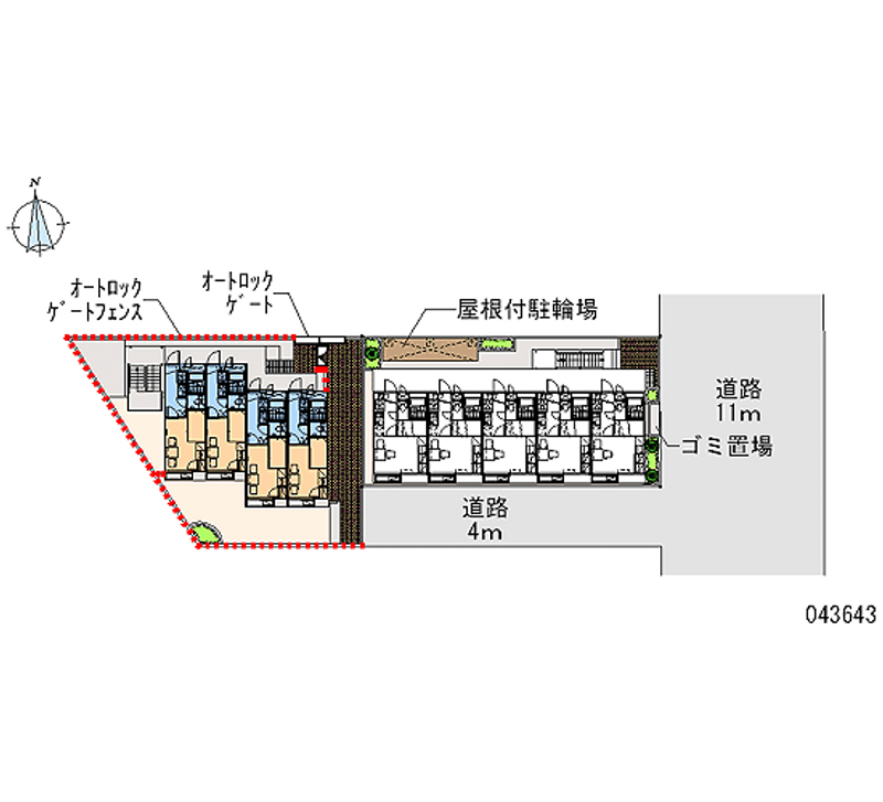 レオパレス明和第２ 区画図
