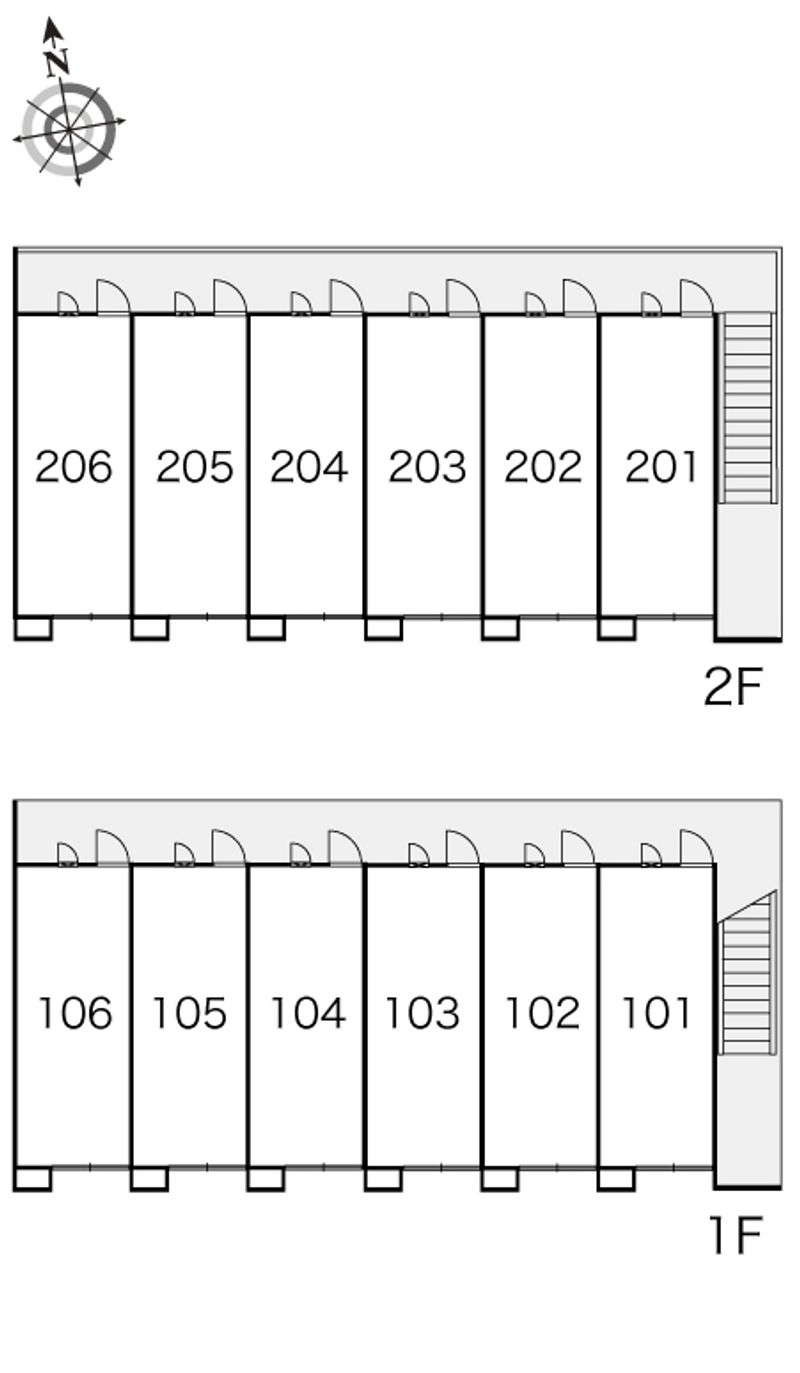 レオパレスプレジール 間取り配置図